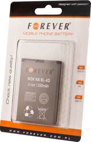 Bateria Forever Bateria Forever do Nokia N8 1350 mAh Li-Ion High Capacity - T_0005791 1