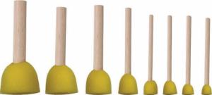 Titanum Pędzle gąbkowe okrągłe mix 8szt 3