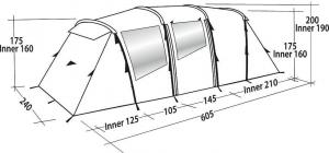 Namiot turystyczny Easy Camp Huntsville Twin 600 zielony 12