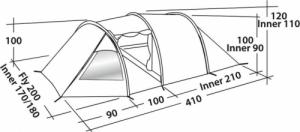 Namiot turystyczny Easy Camp Spirit 300 szary 2