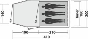 Namiot turystyczny Easy Camp Spirit 300 szary 3