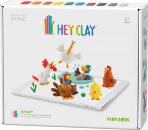 Tm Toys Hey Clay - Masa plastyczna do lepienia ptaków z farmy 1