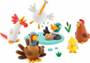 Tm Toys Hey Clay - Masa plastyczna do lepienia ptaków z farmy 2