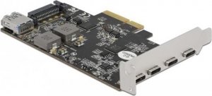 Kontroler Delock DeLOCK PCI Express x4 card for 4 x USB Type-C + 1 x USB Type-A - SuperSpeed ??USB 10 Gbps - low profile form factor, USB controller 90059 3