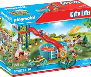 Playmobil Przyjęcie przy basenie ze zjeżdżalnią (70987) 1