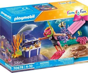 Playmobil Zestaw Upominkowy Płetwonurek - Poszukiwaczka Skarbów (70678) 1