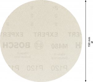 Bosch Siatka szlifierska EXPERT M480 do szlifierek mimośrodowych 150 mm, G 120, 5 szt. 2