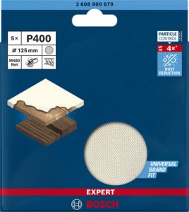 Bosch Bosch Expert M480 mesh sanding sheet O 125mm, K400 (5 pieces) 3