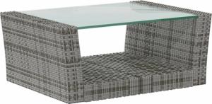 vidaXL 8-cz. zestaw wypoczynkowy do ogrodu, poduszki, rattan PE, szary 7