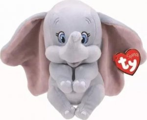 TY Ty Beanie Baby Dumbo, cuddly toy (light grey/pink, with sound) 1
