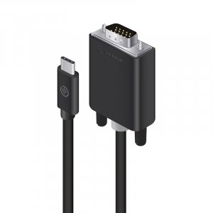 Kabel USB Alogic USB-C - D-Sub (VGA) 2 m Czarny (ELUCVG-02RBLK) 1
