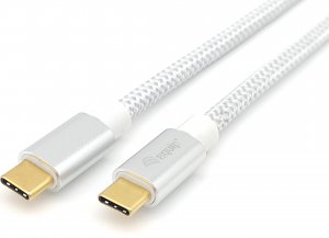 Kabel USB Equip USB-C - USB-C 0.5 m Biały (128355) 1