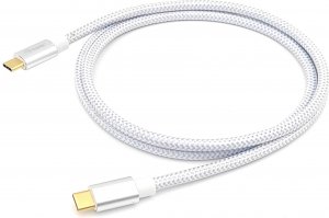 Kabel USB Equip USB-C - USB-C 1 m Biały (128356) 1