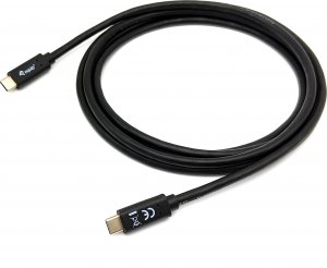 Kabel USB Equip USB-C - USB-C 1 m Czarny (128346) 1
