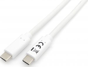 Kabel USB Equip USB-C - USB-C 1 m Biały (128361) 1