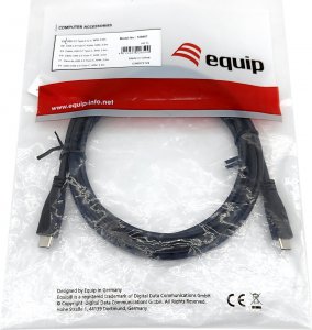 Kabel USB Equip USB-C - USB-C 3 m Czarny (128888) 3