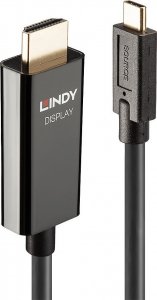 Kabel USB Lindy USB-C - HDMI 5 m Czarny (43315) 1