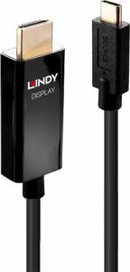 Kabel USB Lindy USB-C - HDMI 1 m Czarny (43291) 1