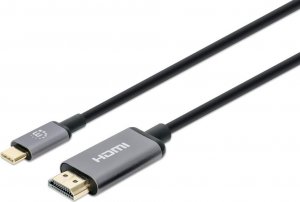 Kabel USB Manhattan MANHATTAN 4K@60Hz USB-C auf HDMI-Kabel Stecker/Stecker 2m 1