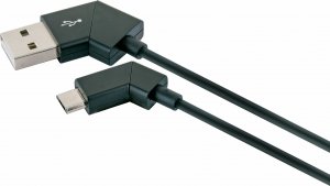 Kabel USB Schwaiger USB-A - microUSB 1.2 m Czarny (LKW120M533) 2