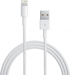 Kabel USB Techly USB-A - Lightning 1 m Biały (ICOC-APP-8WHTY2) 1