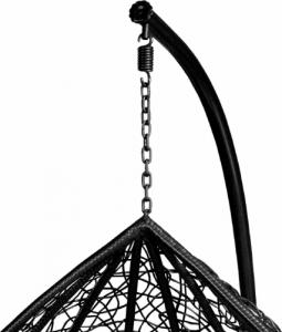 JGB Home JGB Kokon - Czarny fotel wiszący XXL 2