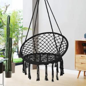 JGB Home JGB Makrama - Fotel wiszący bocianie gniazdo z poduszką 4