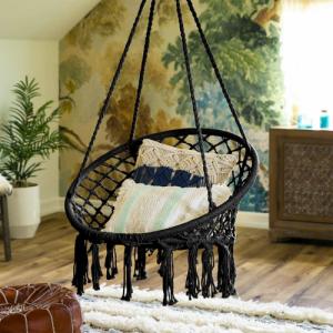 JGB Home JGB Makrama - Fotel wiszący bocianie gniazdo z poduszką 5
