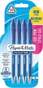 Paper Mate PAPER MATE Gelschreiber FlexGrip Gel 4er blau M 0.7mm Blister 1