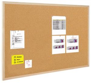 Bi-Office Tablica korkowa, 40x30cm, rama drewniana (5603750110125) 1