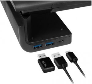 LogiLink LogiLink Monitorerhöhung,420-520mm, ergo.,2xUSB 3.0, 1xUSB-C 2
