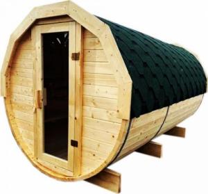 MRX Sauna Beczka z przeb. F-350 4-6 os, Ledterapia, Radio, 8 kW 1