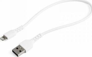 Kabel USB StarTech USB-A - Lightning 0.3 m Biały (RUSBLTMM30CMW) 1