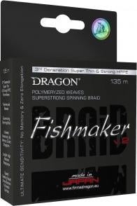 DRAGON. Plecionki Dragon Fishmaker V.2 szare 135m 0,08 mm 1