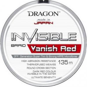 DRAGON. Plecionki Dragon Invisible Vanish Red 135 m 0,25 mm 1