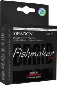 DRAGON. Plecionki Dragon Fishmaker V.2 pomarańczowe 135 m 0,18 mm 1