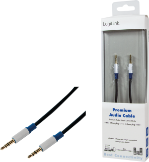 Kabel LogiLink Jack 3.5mm - Jack 3.5mm 3m czarny (BASC30) 4