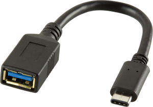 Adapter USB LogiLink USB-C - USB Czarny  (CU0098) 1