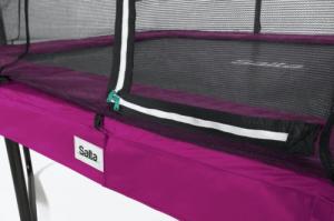 Trampolina ogrodowa Salta Comfort Edition z siatką wewnętrzną 305 x 214 cm różowa 3