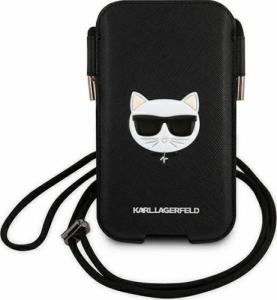 Etui na tablet Karl Lagerfeld Karl Lagerfeld Torebka KLHCP12LOPHCHK 6,7" czarny/black hardcase Saffiano Ikonik Choupette Head 1