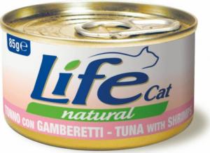 Life Pet Care LIFE CAT pusz.85g TUNA + SHRIMPS /24 1