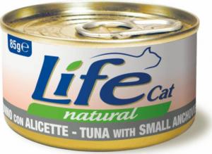 Life Pet Care LIFE CAT pusz.85g TUNA + SMALL ANCHOVIES WHITEBAITS/SZPROTKA/24 1