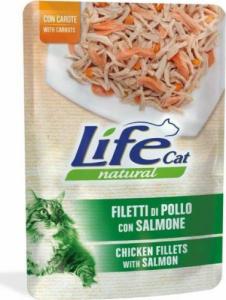 Life Pet Care LIFE CAT sasz.70g CHICKEN + SALMON + CARRORTS /30 1