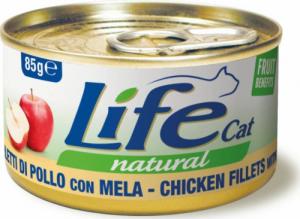 Life Pet Care LIFE CAT pusz.85g CHICKEN + APPLE FILLETS /24 1