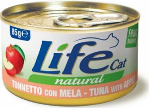 Life Pet Care LIFE CAT pusz.85g TUNA + APPLE /24 1