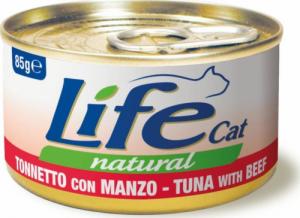 Life Pet Care LIFE CAT pusz.85g TUNA + BEEF /24 1