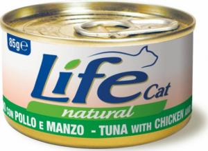 Life Pet Care LIFE CAT pusz.85g TUNA + CHICKEN + BEEF /24 1