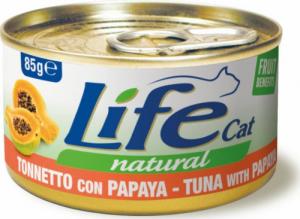 Life Pet Care LIFE CAT puszka 85g TUNA + PAPAYA 1