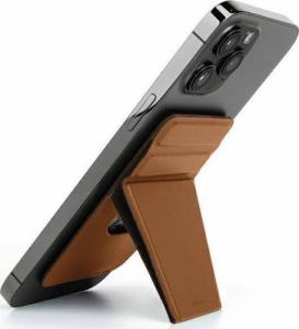 Uniq UNIQ Lyft magnetyczny stojak na telefon snap-on stand and card holder brązowy/brown 2