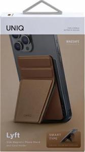 Uniq UNIQ Lyft magnetyczny stojak na telefon snap-on stand and card holder brązowy/brown 6